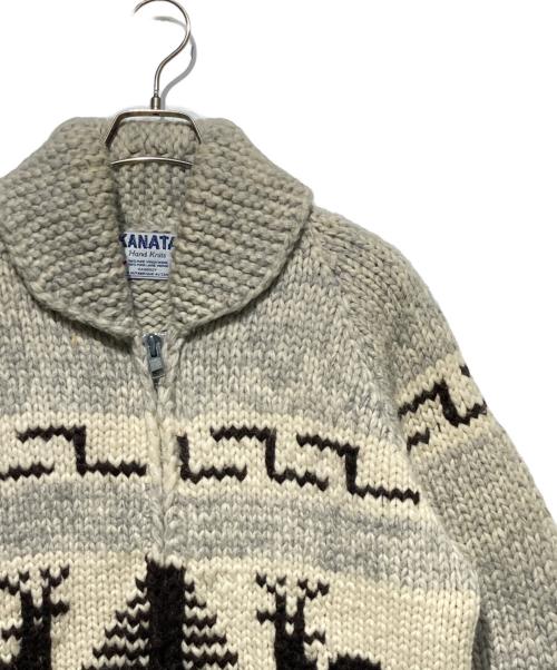KANATA（カナタ）KANATA (カナタ) カウチンニットカーディガン ブラウン サイズ:Freeの古着・服飾アイテム