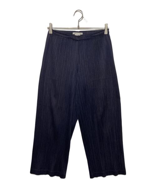 PLEATS PLEASE（プリーツプリーズ）PLEATS PLEASE (プリーツプリーズ) プリーツパンツ ネイビーの古着・服飾アイテム
