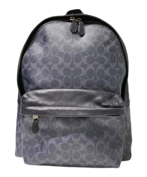 COACH（コーチ）COACH (コーチ) シグネチャーリュック ネイビーの古着・服飾アイテム