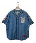 SUPREME（シュプリーム）の古着「21SS Patches Denim Baseball Jersey」｜ブルー