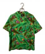 stussyステューシー）の古着「Peacock S/S Shirt」｜グリーン