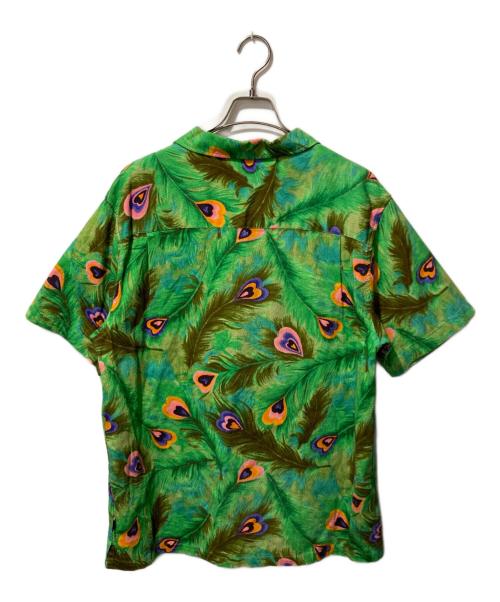 stussy（ステューシー）stussy (ステューシー) Peacock S/S Shirt グリーン サイズ:Lの古着・服飾アイテム