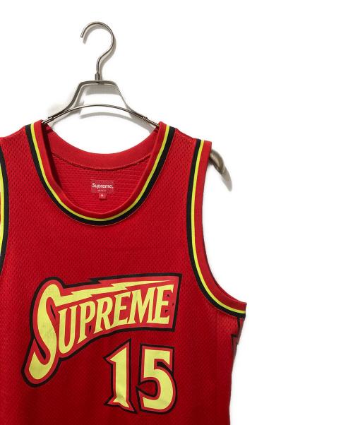 SUPREME（シュプリーム）Supreme (シュプリーム) bolt basketball jersey レッド サイズ:Mの古着・服飾アイテム