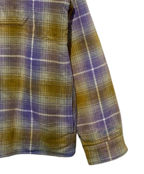 SUPREME（シュプリーム）Supreme (シュプリーム) 22FW shearling lined flannel shirt パープル サイズ:Lの古着・服飾アイテム