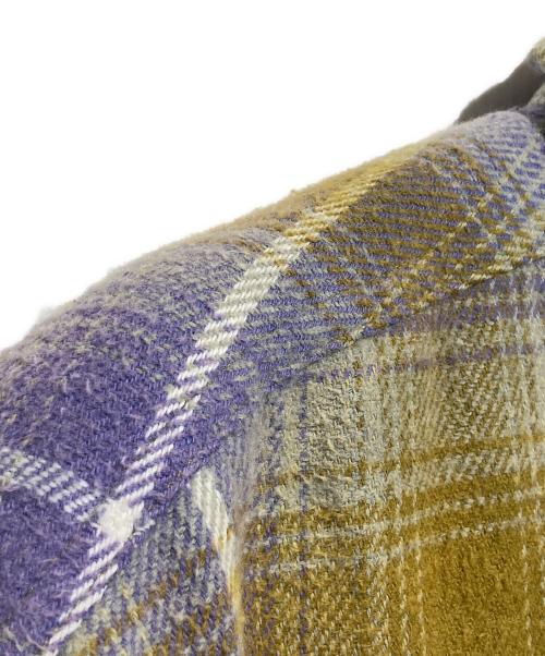 SUPREME（シュプリーム）Supreme (シュプリーム) 22FW shearling lined flannel shirt パープル サイズ:Lの古着・服飾アイテム