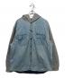 Supreme（シュプリーム）の古着「22AW Fleece Hooded Denim Shirt」｜ブルー×グレー