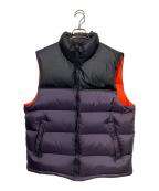 THE NORTH FACEザ ノース フェイス）の古着「ヌプシダウンベスト」｜ブラック×パープル