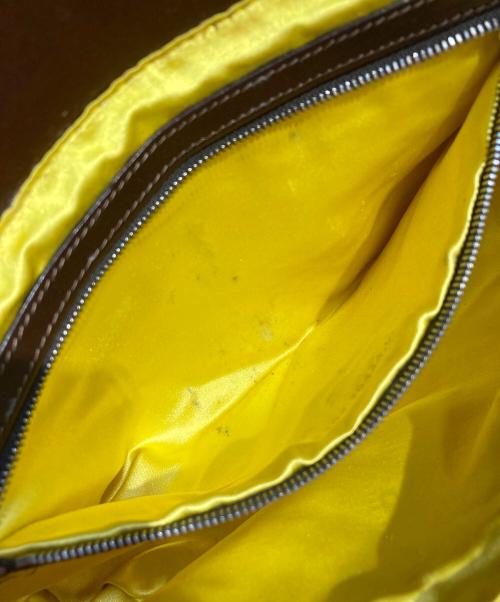 FENDI（フェンディ）FENDI (フェンディ) ストロー マンマバケットバッグ ベージュ×ブラウンの古着・服飾アイテム