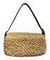 FENDI (フェンディ) ストロー マンマバケットバッグ ベージュ×ブラウン：170000円