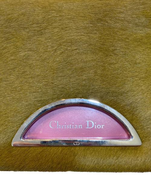 Christian Dior（クリスチャン ディオール）Christian Dior (クリスチャン ディオール) マリスパール ワンショルダーバッグ グリーン×ピンクの古着・服飾アイテム