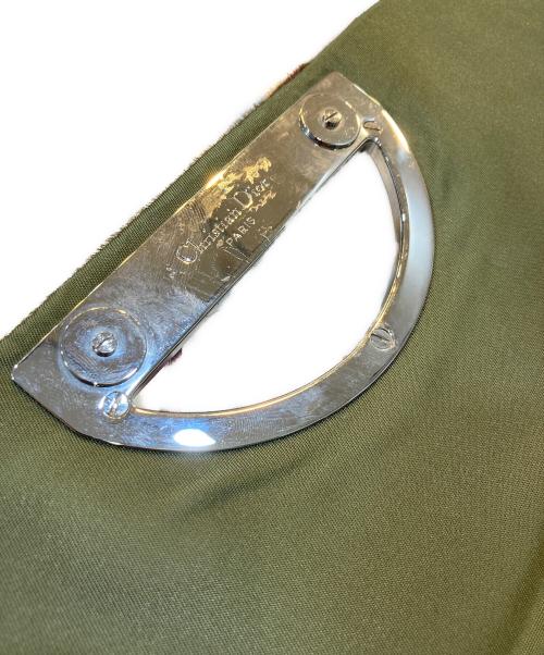 Christian Dior（クリスチャン ディオール）Christian Dior (クリスチャン ディオール) マリスパール ワンショルダーバッグ グリーン×ピンクの古着・服飾アイテム