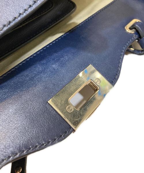 VALENTINO（ヴァレンティノ）VALENTINO (ヴァレンティノ) 2WAY ロックスタッズトートバッグ ネイビーの古着・服飾アイテム