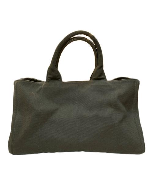 PRADA（プラダ）PRADA (プラダ) カナパ スタッズトートバッグ カーキの古着・服飾アイテム