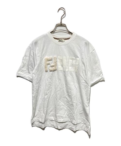 FENDI（フェンディ）FENDI (フェンディ) ロゴTシャツ ホワイト サイズ:XSの古着・服飾アイテム