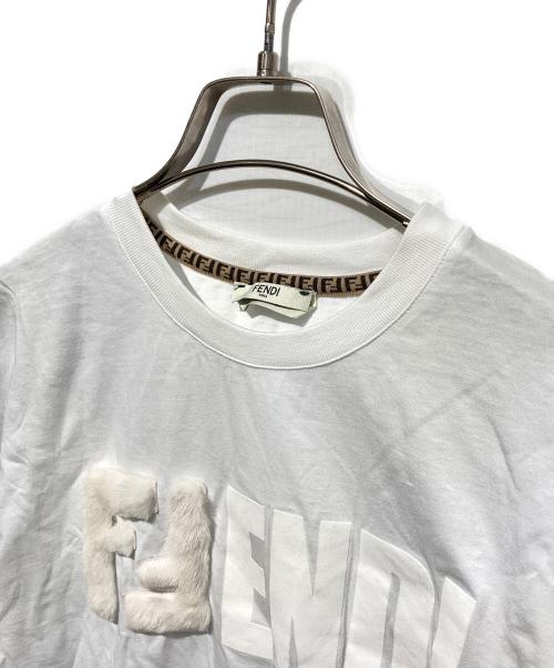 FENDI（フェンディ）FENDI (フェンディ) ロゴTシャツ ホワイト サイズ:XSの古着・服飾アイテム