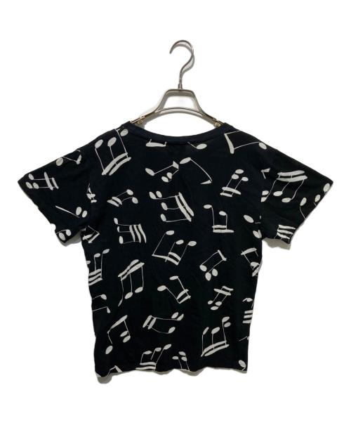 Saint Laurent Paris（サンローランパリ）Saint Laurent Paris (サンローランパリ) 音符プリントTシャツ ブラック サイズ:XSの古着・服飾アイテム