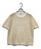 KENZOケンゾー）の古着「タイガーロゴメッシュTシャツ」｜ベージュ