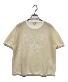 KENZO（ケンゾー）の古着「タイガーロゴメッシュTシャツ」｜ベージュ