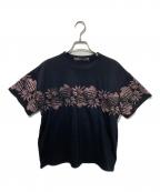 sacai×Sun Surfサカイ×サンサーフ）の古着「サイドジップTシャツ」｜ブラック