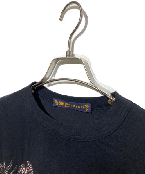 sacai（サカイ）sacai (サカイ) Sun Surf (サンサーフ) サイドジップTシャツ ブラック サイズ:2の古着・服飾アイテム