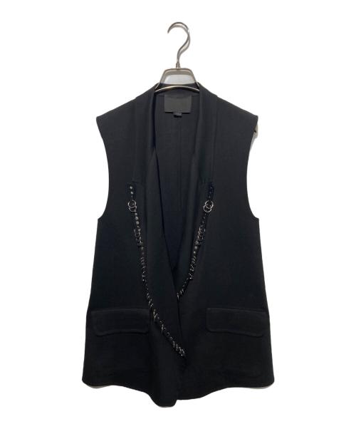 ALEXANDER WANG（アレキサンダー・ワン）ALEXANDER WANG (アレキサンダー・ワン) リングデザインベスト ブラック サイズ:XSの古着・服飾アイテム
