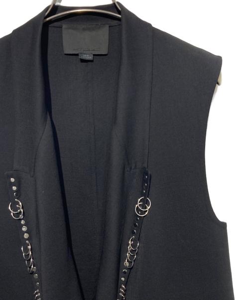 ALEXANDER WANG（アレキサンダー・ワン）ALEXANDER WANG (アレキサンダー・ワン) リングデザインベスト ブラック サイズ:XSの古着・服飾アイテム