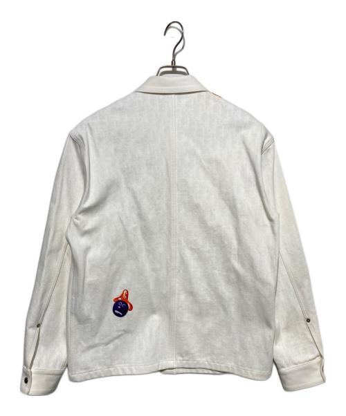 Dior（ディオール）DIOR (ディオール) Kenny Scharf (ケニー・シャーフ) デニムオーバーシャツ ホワイト サイズ:46の古着・服飾アイテム