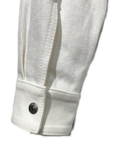 Dior（ディオール）DIOR (ディオール) Kenny Scharf (ケニー・シャーフ) デニムオーバーシャツ ホワイト サイズ:46の古着・服飾アイテム