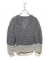 ALEXANDER WANG (アレキサンダー・ワン) メッシュニットカーディガン グレー×ホワイト サイズ:Ｓ：9000円