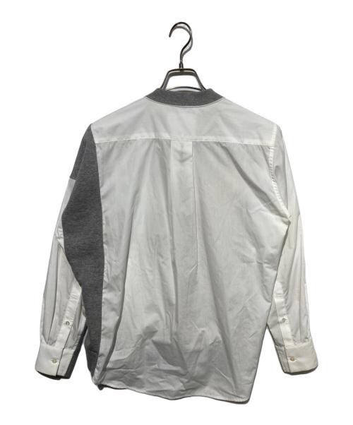 sacai（サカイ）sacai (サカイ) ドッキングスウェット グレー×ホワイト サイズ:3の古着・服飾アイテム