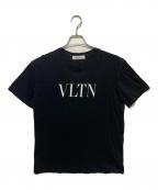 VALENTINOヴァレンティノ）の古着「ロゴプリントTシャツ」｜ブラック
