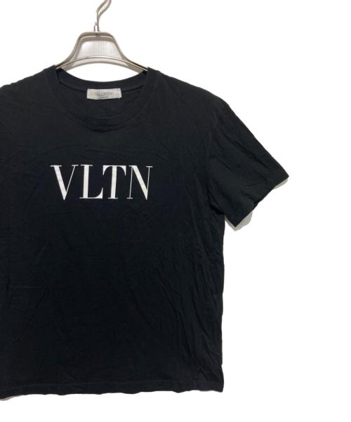 VALENTINO（ヴァレンティノ）VALENTINO (ヴァレンティノ) ロゴプリントTシャツ ブラック サイズ:Ｓの古着・服飾アイテム