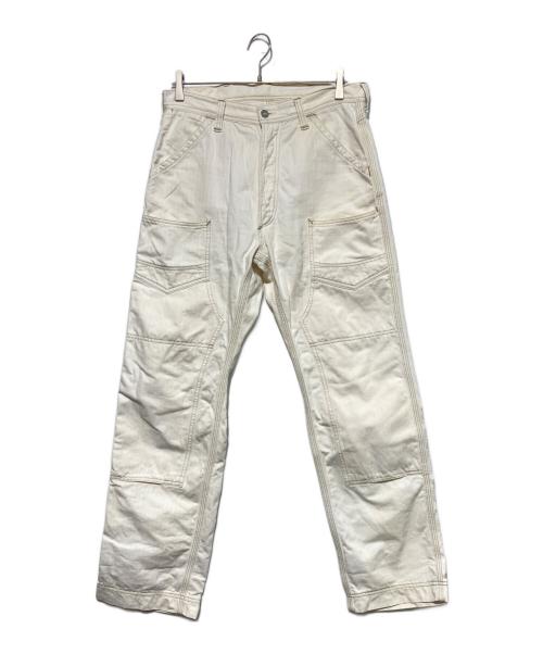 UNION SPECIAL OVERALLS（ユニオンスペシャルオーバーオールズ）UNION SPECIAL OVERALLS (ユニオンスペシャルオーバーオールズ) ダブルニーパンツ ホワイト サイズ:SIZE 81cm (W32)の古着・服飾アイテム