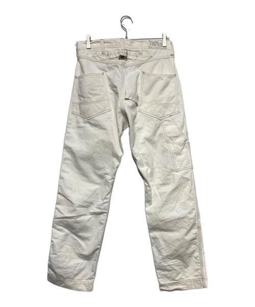 UNION SPECIAL OVERALLS（ユニオンスペシャルオーバーオールズ）UNION SPECIAL OVERALLS (ユニオンスペシャルオーバーオールズ) ダブルニーパンツ ホワイト サイズ:SIZE 81cm (W32)の古着・服飾アイテム