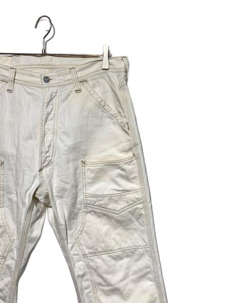 UNION SPECIAL OVERALLS（ユニオンスペシャルオーバーオールズ）UNION SPECIAL OVERALLS (ユニオンスペシャルオーバーオールズ) ダブルニーパンツ ホワイト サイズ:SIZE 81cm (W32)の古着・服飾アイテム