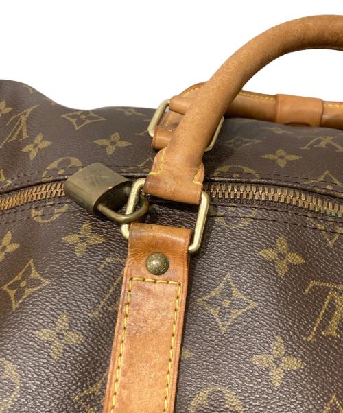 LOUIS VUITTON（ルイ ヴィトン）LOUIS VUITTON (ルイ ヴィトン) キーポル・バンドリエール55 ボストンバッグ ブラウンの古着・服飾アイテム