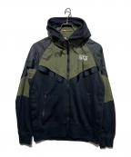 NIKE×sacaiナイキ×サカイ）の古着「LAB AS M NRG Full Zip Parker」｜カーキ×ブラック