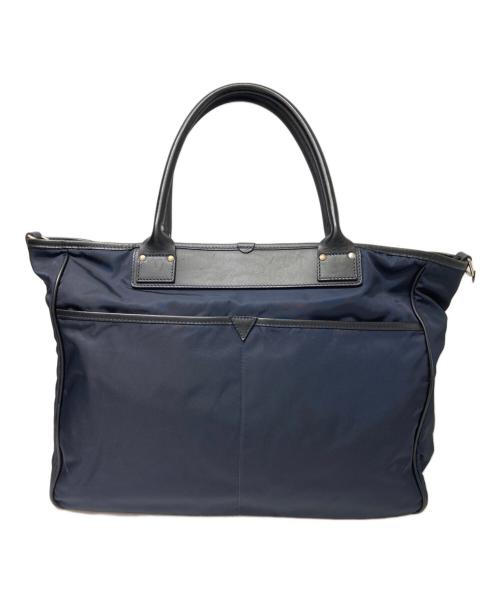 Felisi（フェリージ）Felisi (フェリージ) レザー切替トートバッグ ネイビーの古着・服飾アイテム