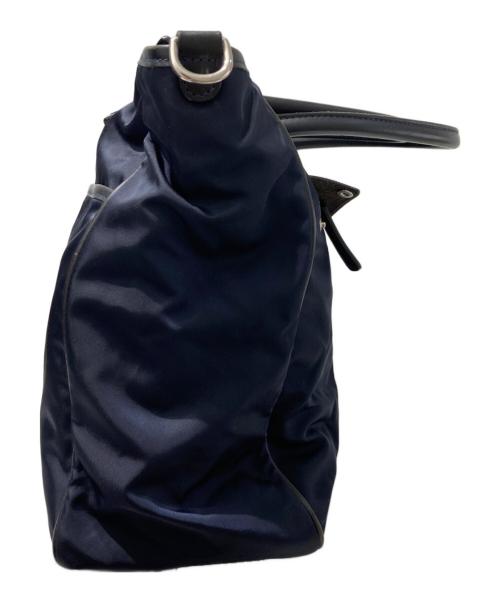 Felisi（フェリージ）Felisi (フェリージ) レザー切替トートバッグ ネイビーの古着・服飾アイテム