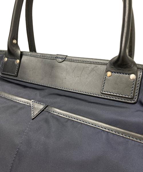 Felisi（フェリージ）Felisi (フェリージ) レザー切替トートバッグ ネイビーの古着・服飾アイテム