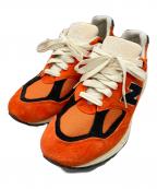 NEW BALANCEニューバランス）の古着「ローカットスニーカー」｜オレンジ