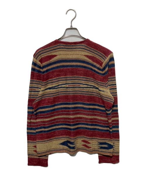POLO RALPH LAUREN（ポロ・ラルフローレン）POLO RALPH LAUREN (ポロ・ラルフローレン) ヘンリーネックボーダーニット マルチカラー サイズ:LLの古着・服飾アイテム