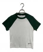 jacquemusジャックムス）の古着「ラグランTシャツ」｜ホワイト×グリーン