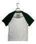 JACQUEMUS (ジャックムス) ラグランTシャツ ホワイト×グリーン サイズ:XS：5000円