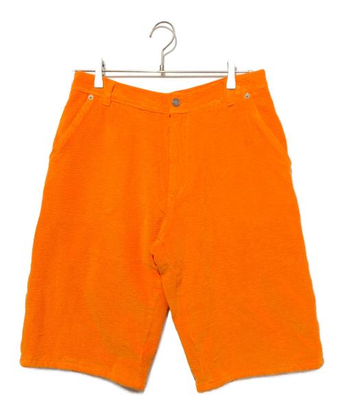 ERL（イーアールエル）ERL (イーアールエル) コーデュロイハーフパンツ オレンジ サイズ:Ｓの古着・服飾アイテム