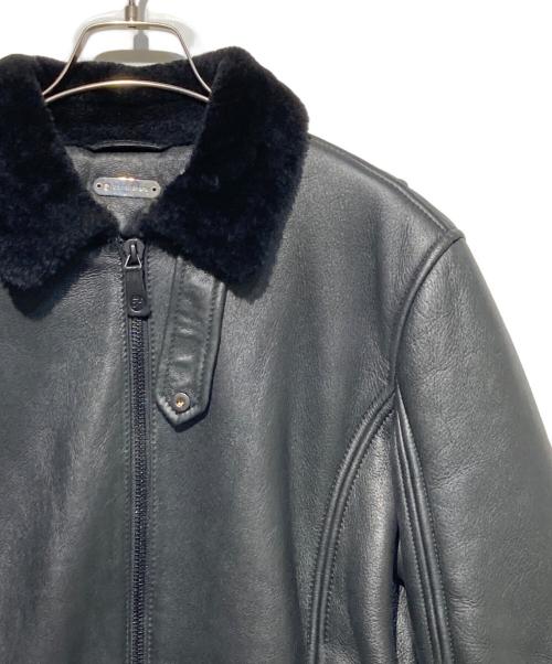 barnabehardy（バルナベハーディー）barnabehardy (バルナベハーディー) ムートンジャケット ブラック サイズ:44の古着・服飾アイテム