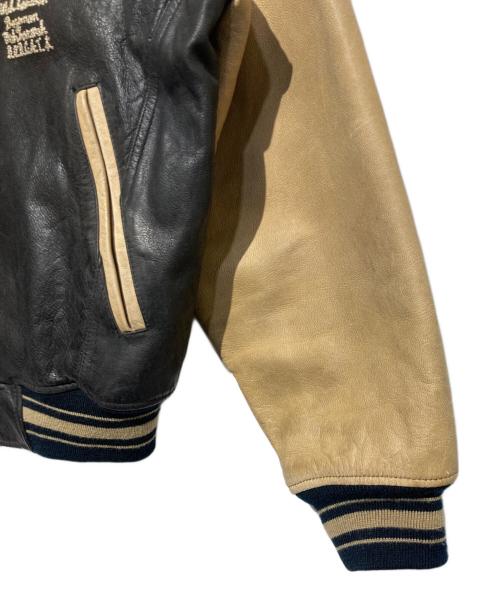 AVIREX（アヴィレックス）AVIREX (アヴィレックス) レザースタジャン ブラウン サイズ:Mの古着・服飾アイテム