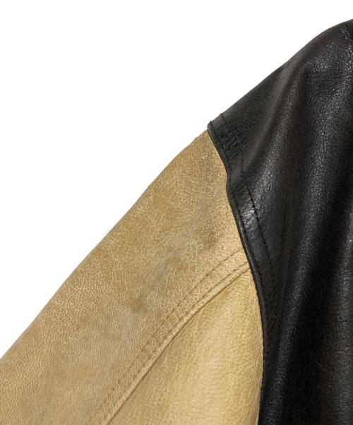 AVIREX（アヴィレックス）AVIREX (アヴィレックス) レザースタジャン ブラウン サイズ:Mの古着・服飾アイテム