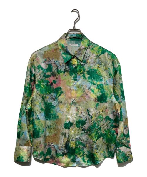 HERALBONY（ヘラルボニー）HERALBONY (ヘラルボニー) シャツブラウス「旅行」 グリーン サイズ:Fの古着・服飾アイテム