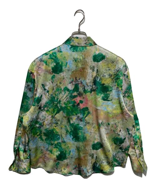 HERALBONY（ヘラルボニー）HERALBONY (ヘラルボニー) シャツブラウス「旅行」 グリーン サイズ:Fの古着・服飾アイテム